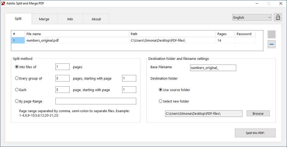 Adobe Split PDF Online and Desktop